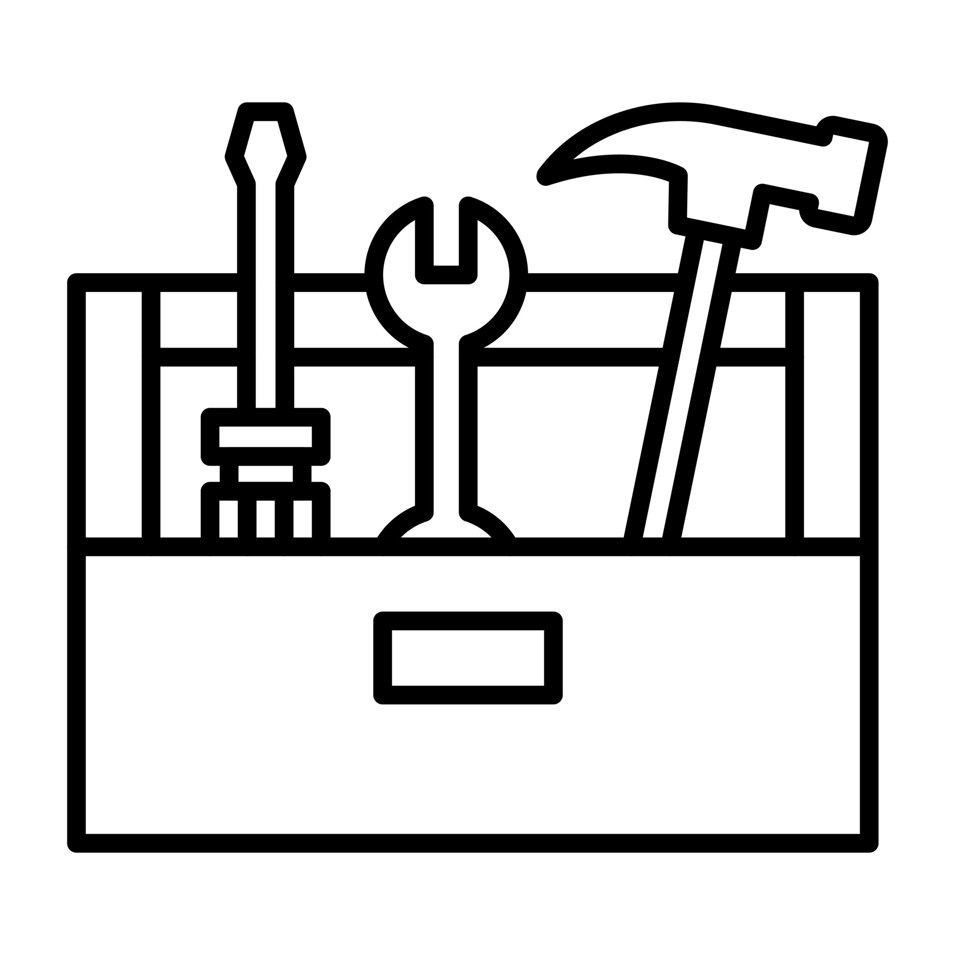 Tool Box Line Icon 4571613 Vector Art at Vecteezy