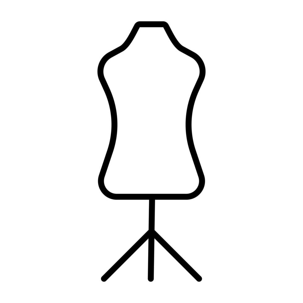 icono de línea de maniquí vector