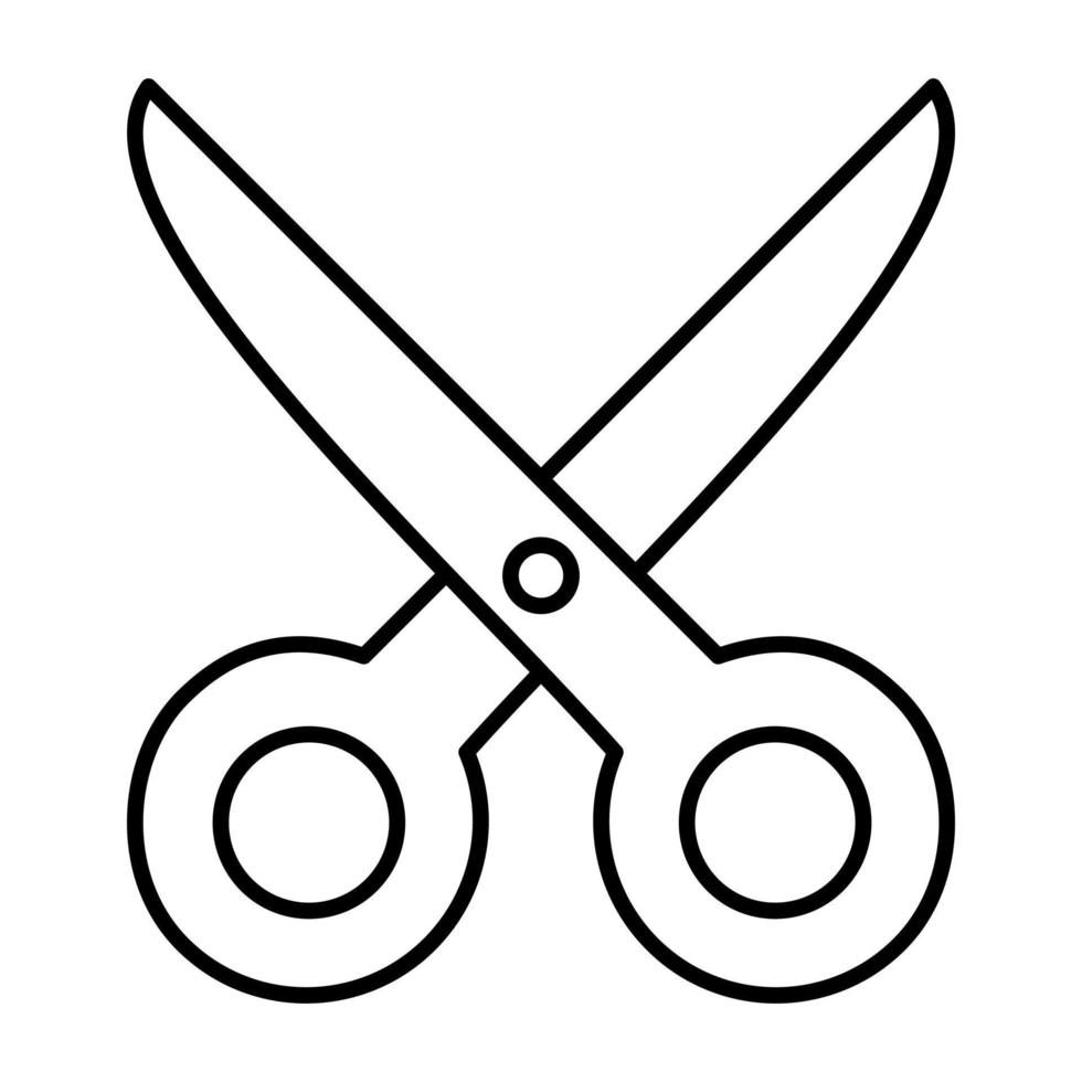 Scissor Line Icon vector