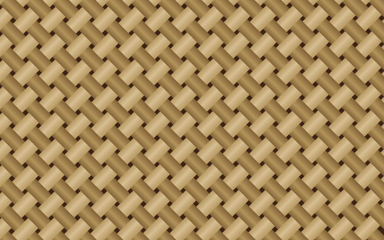 Hand Made Bamboo Mat Background Pattern vector