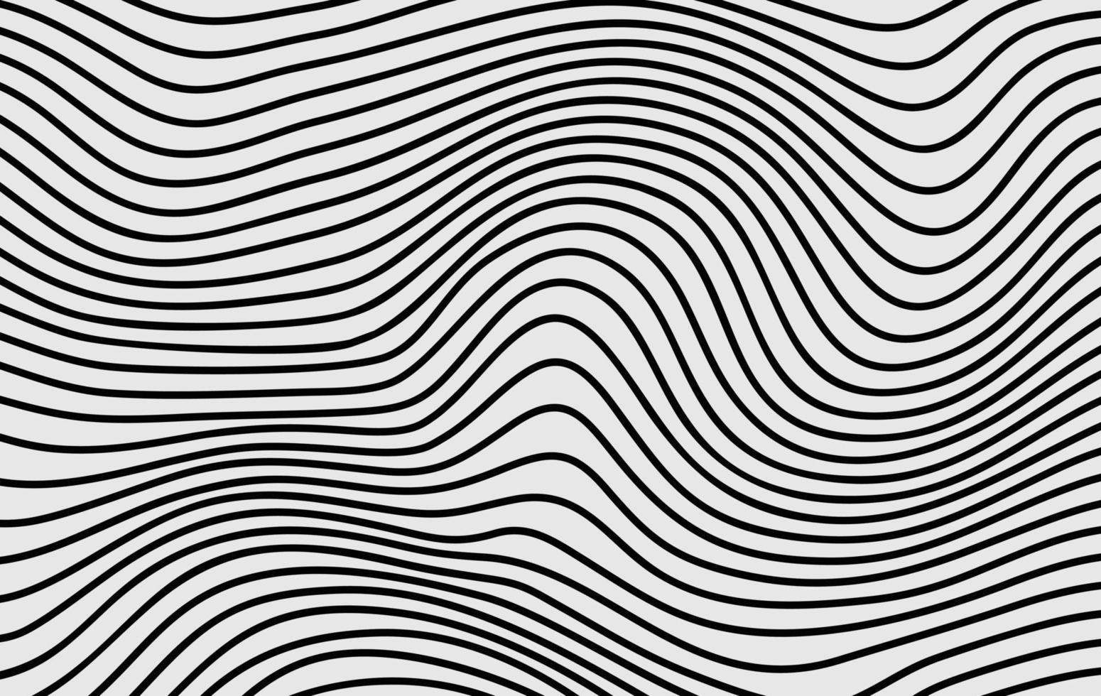 Rayas abstractas fondo de línea de onda de arte óptico azul. ilustración vectorial vector