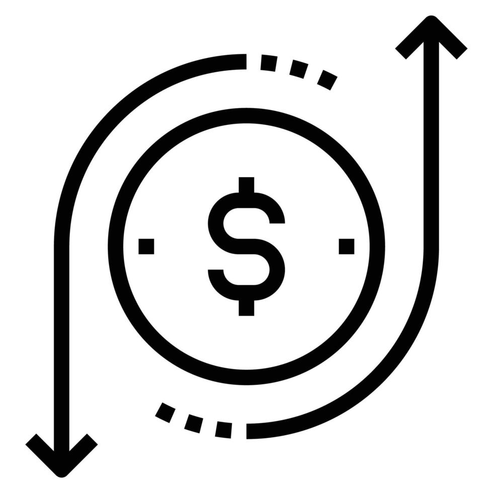 PROFIT LINE ICON LOGO VECTOR ILLUSTRATION