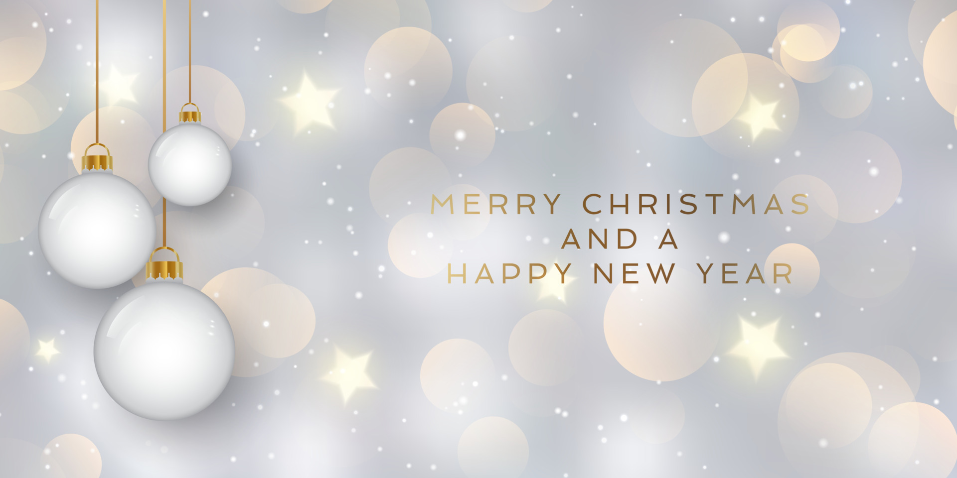 silver and gold christmas banner 4572355 Vector Art at Vecteezy