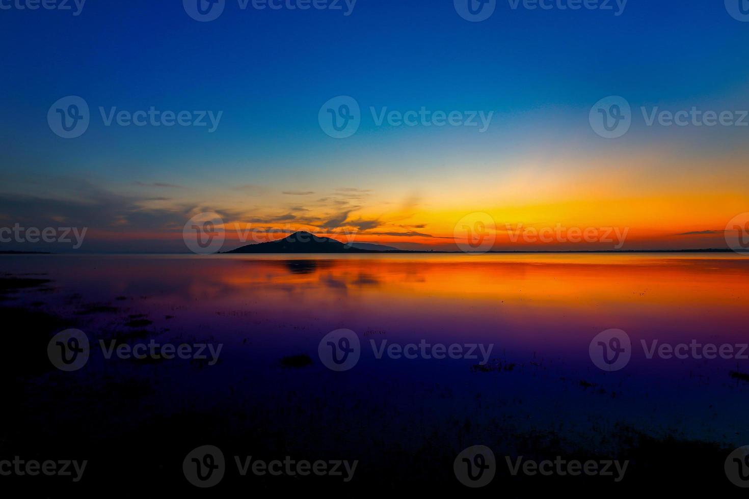 puesta de sol, cielo, anochecer, mar, playa foto