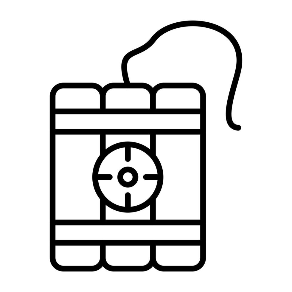 Dynamite Line Icon vector