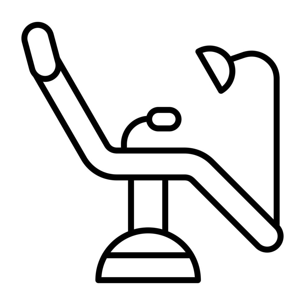 Dental Chair Line Icon vector