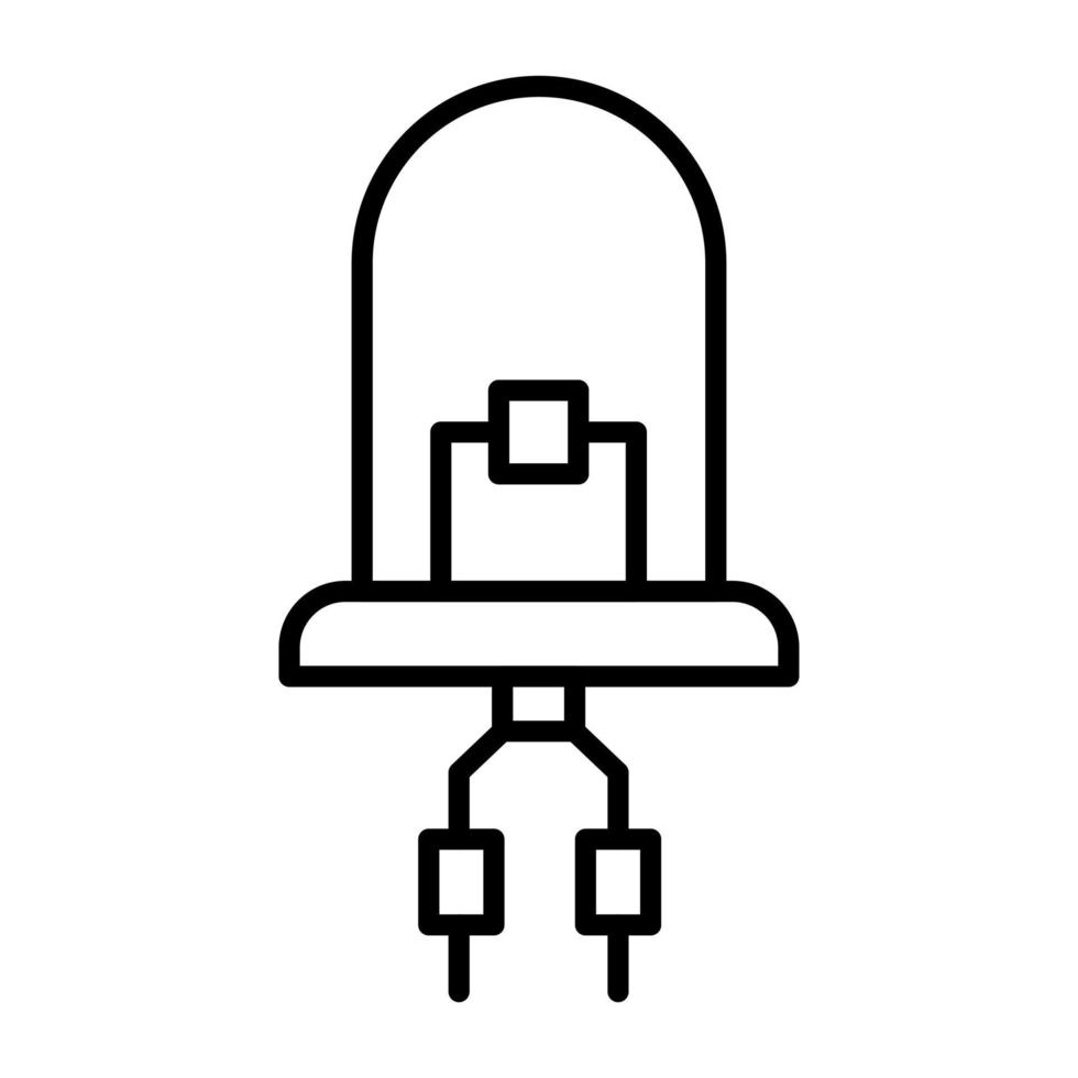 Diode Line Icon vector
