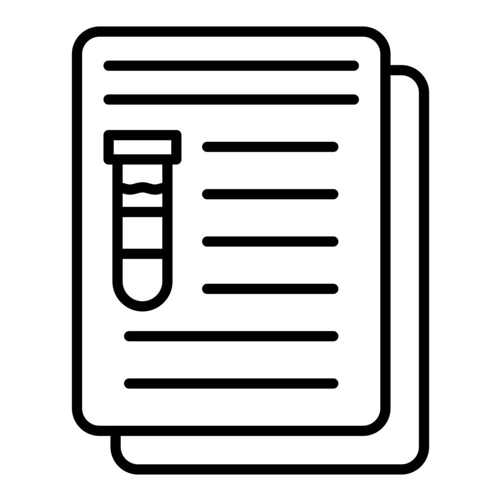 Notes Line Icon vector