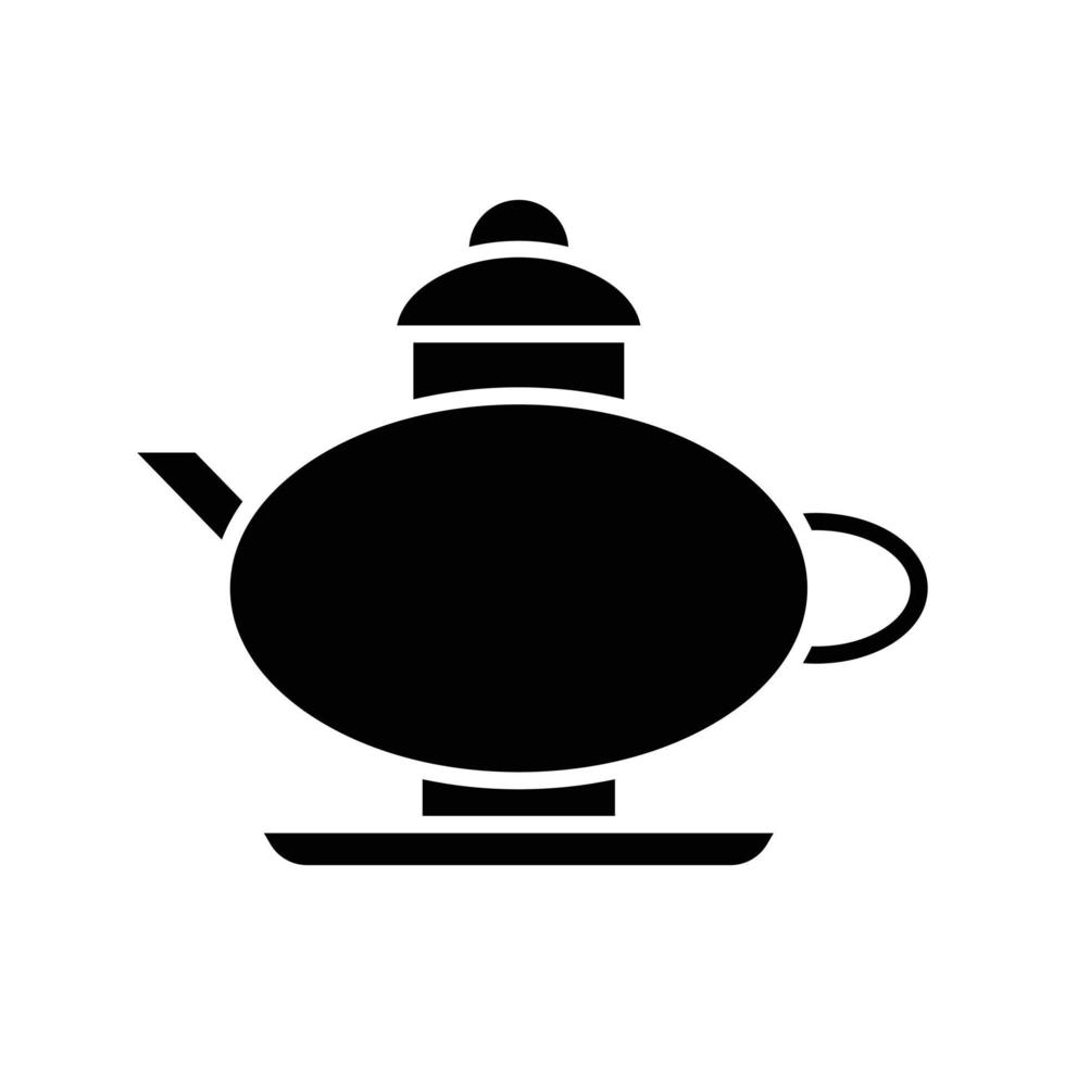 Teapot Glyph Icon vector