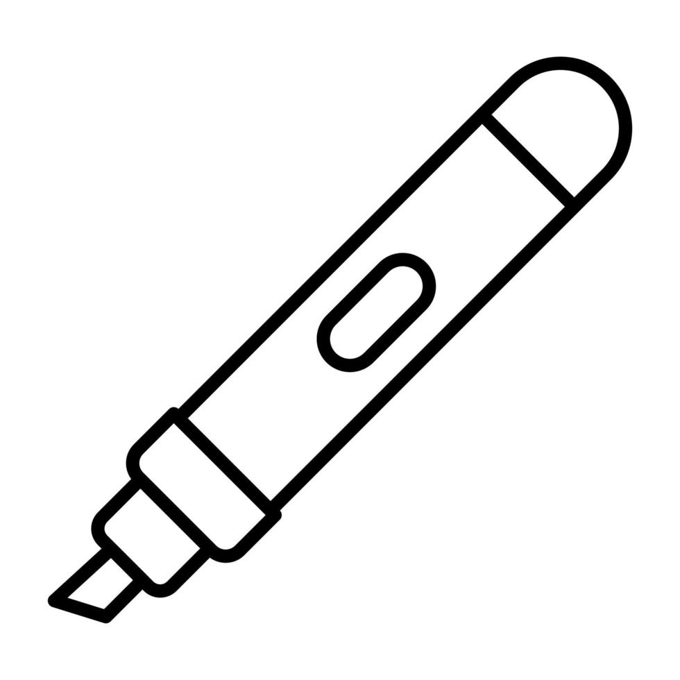 Marker Line Icon vector