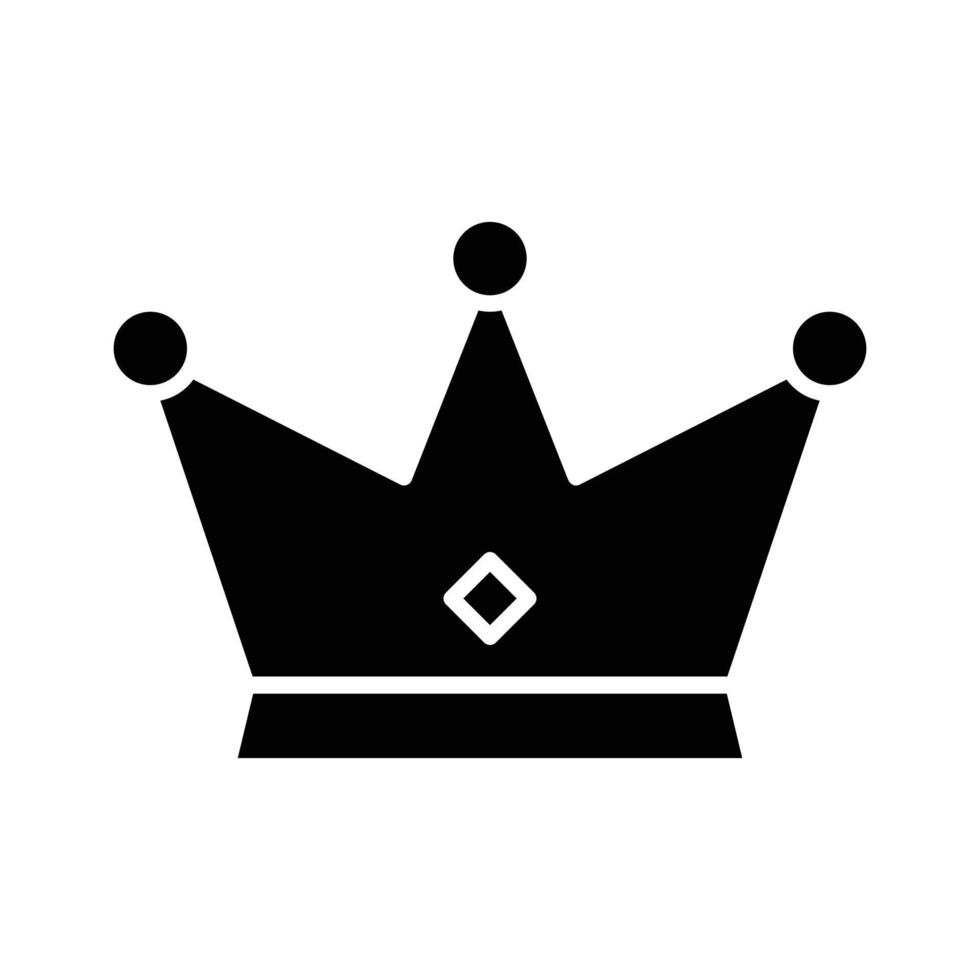 Crown Glyph Icon vector
