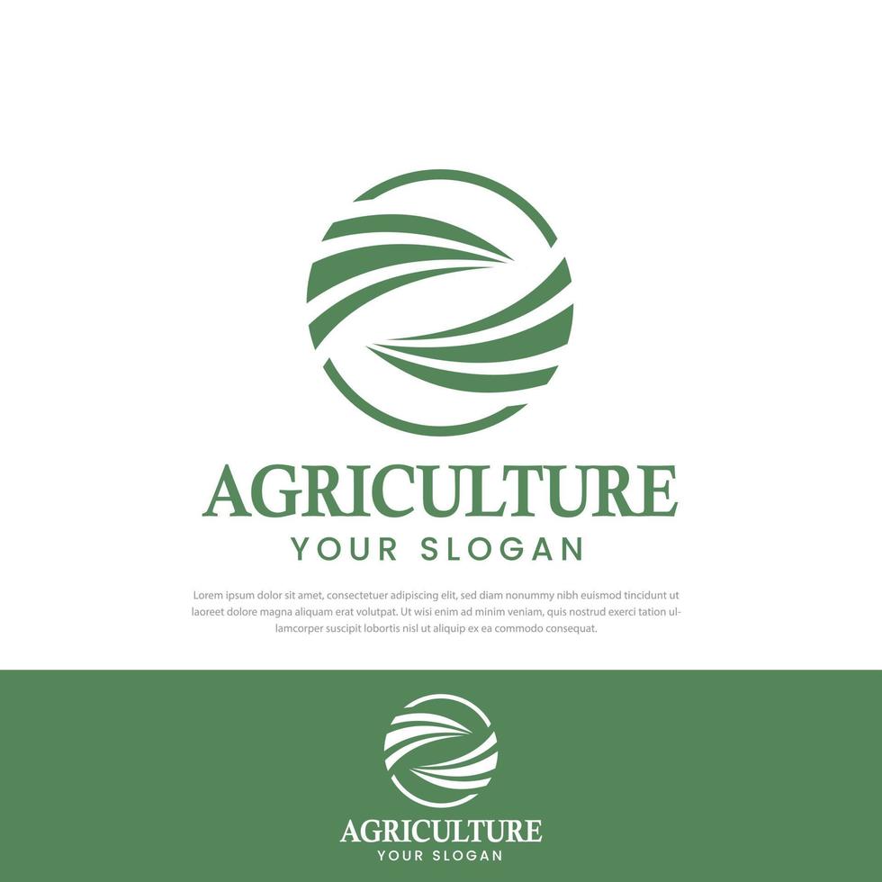 Ilustración de vector de diseño de plantilla de logotipo de granja, símbolo creativo