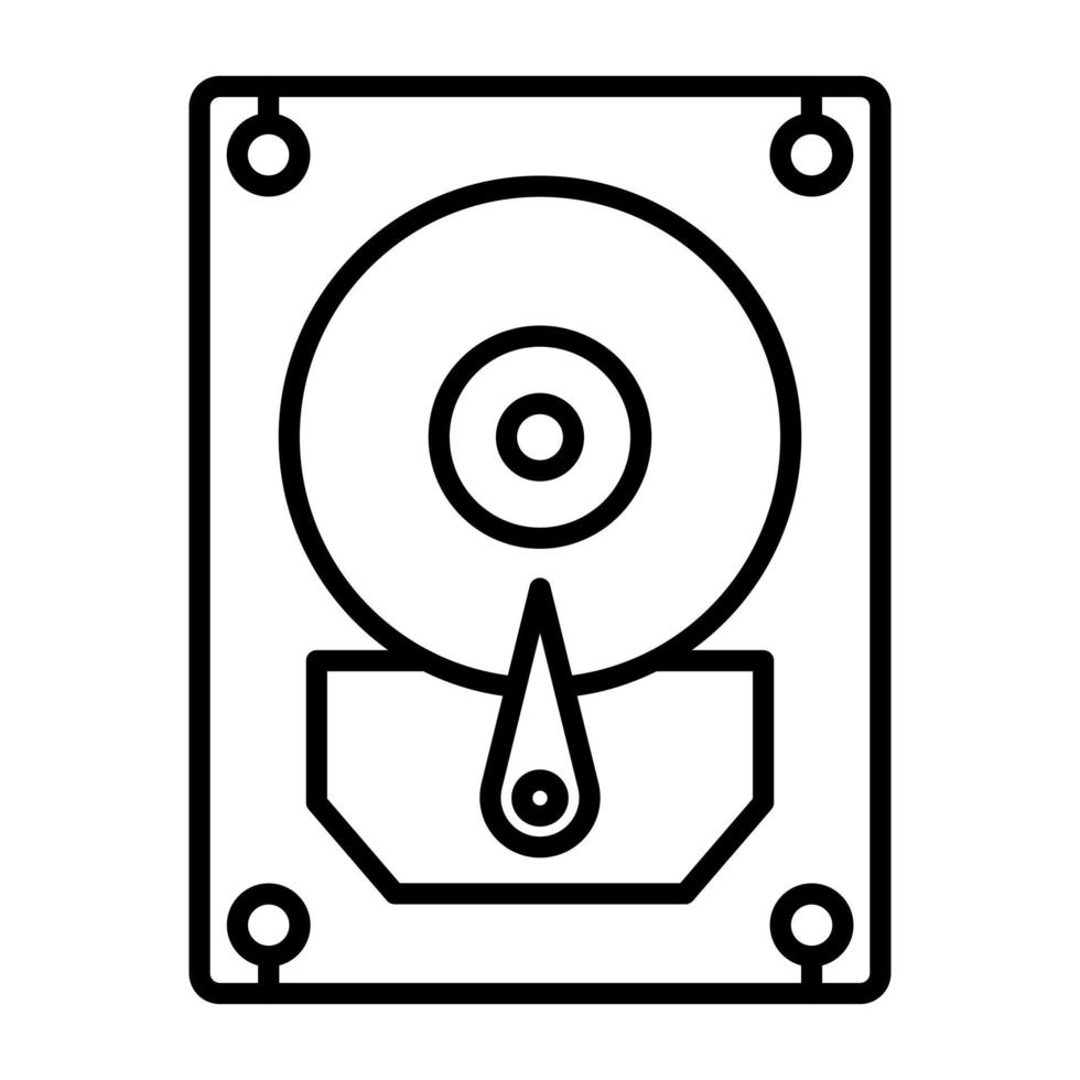 Hard Disk Line Icon 4574029 Vector Art at Vecteezy