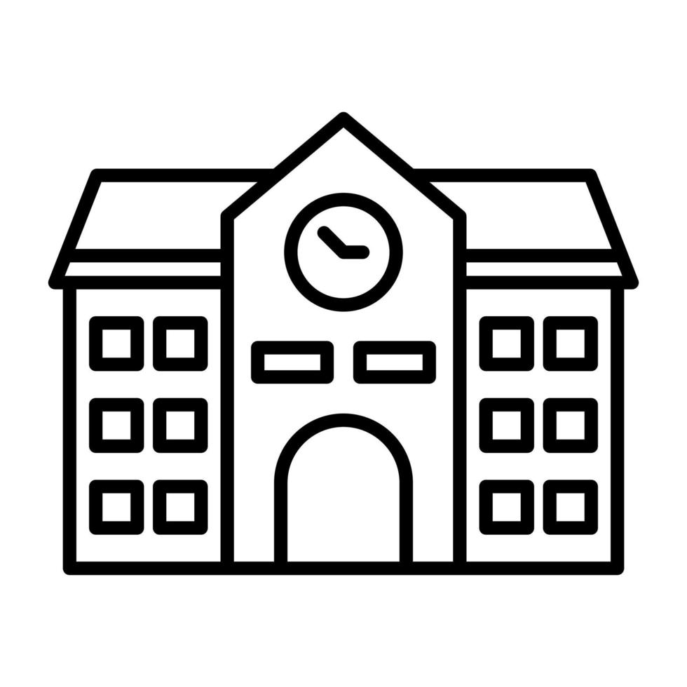 School Line Icon vector