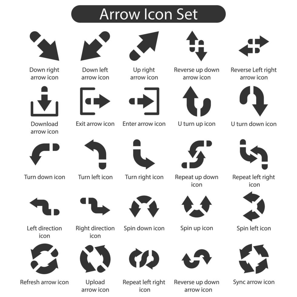 Arrow Icon Pack vector