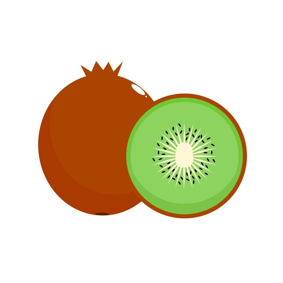vector de fruta de kiwi. Clipart o icono simple de la fruta de kiwi.