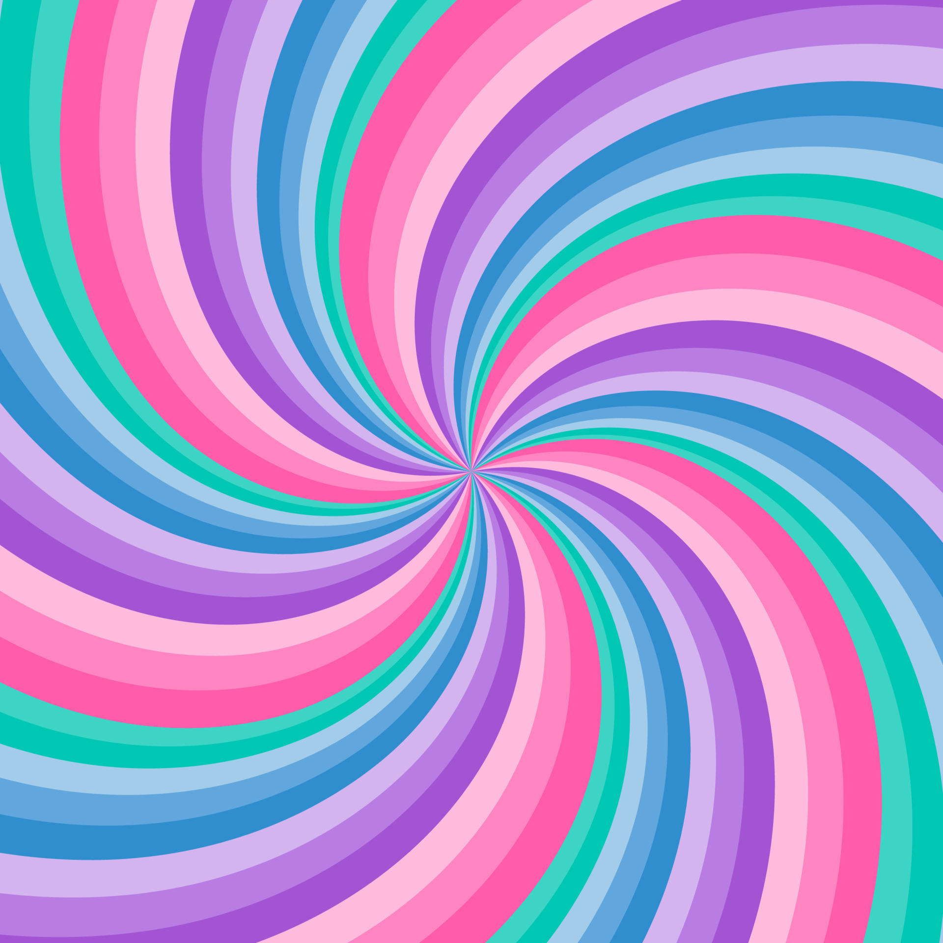 Rainbow swirl background. Radial gradient rainbow of twisted spiral