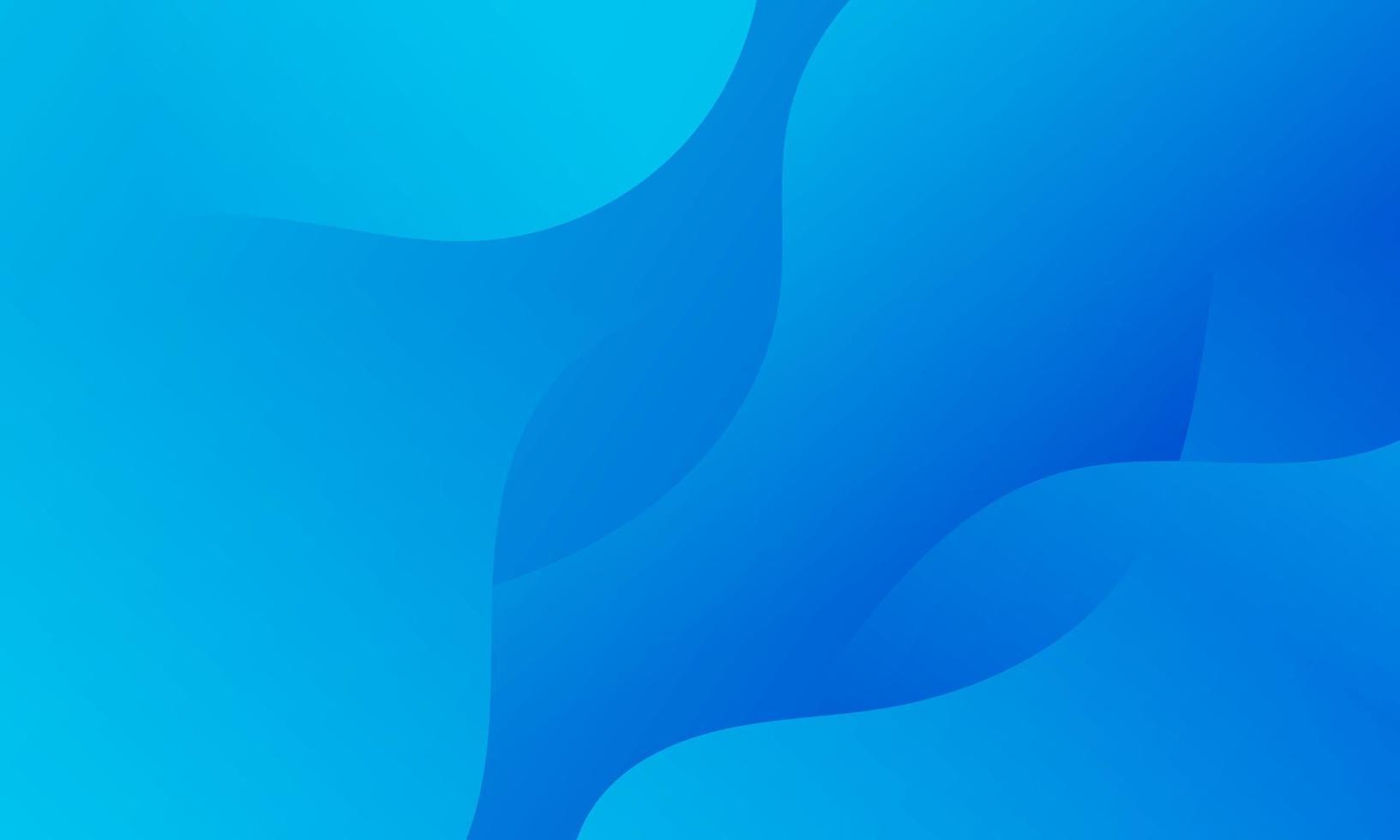 Abstract Blue Fluid Wave Background vector