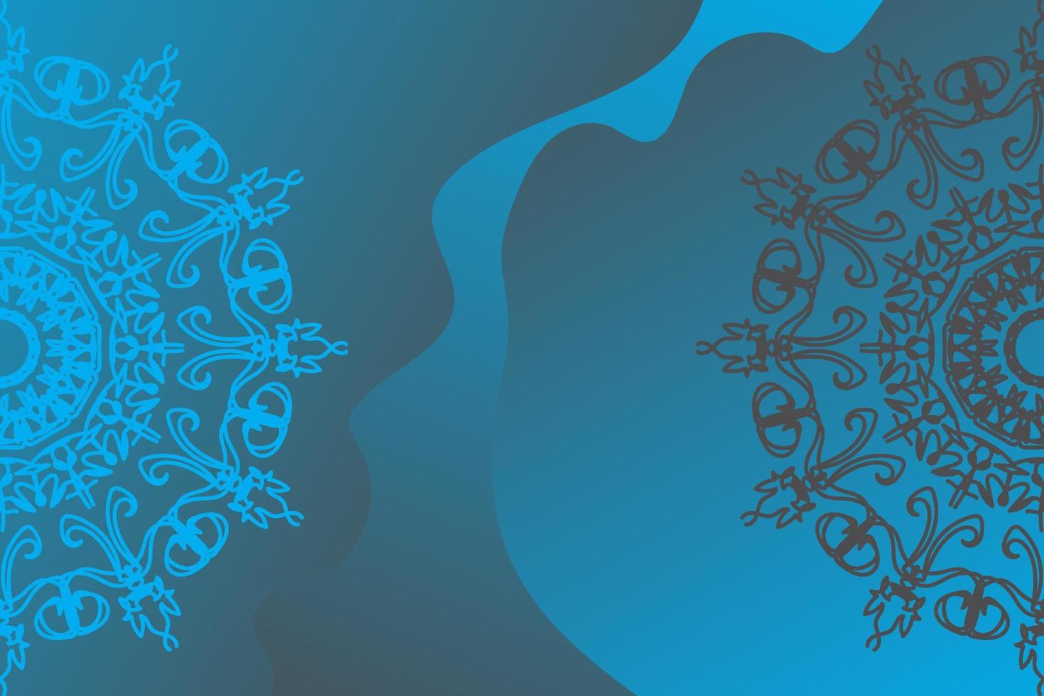 Beautiful vector hand drawn indian ornament mandala on background style.