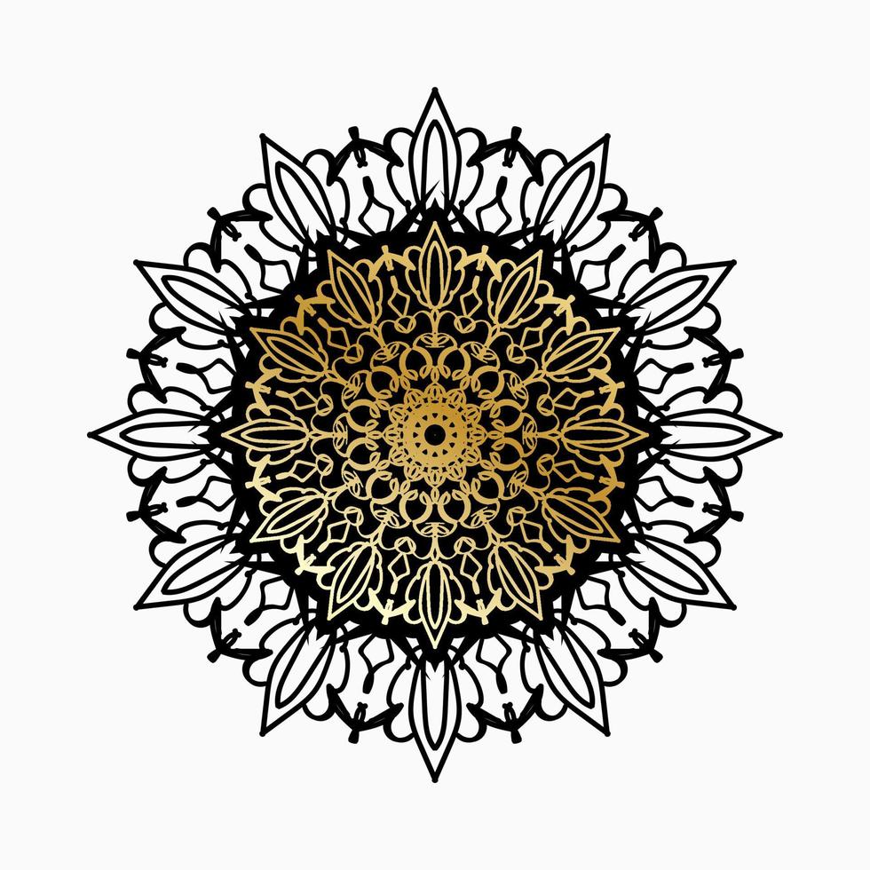 Vector round abstract circle. Luxury Mandala style.