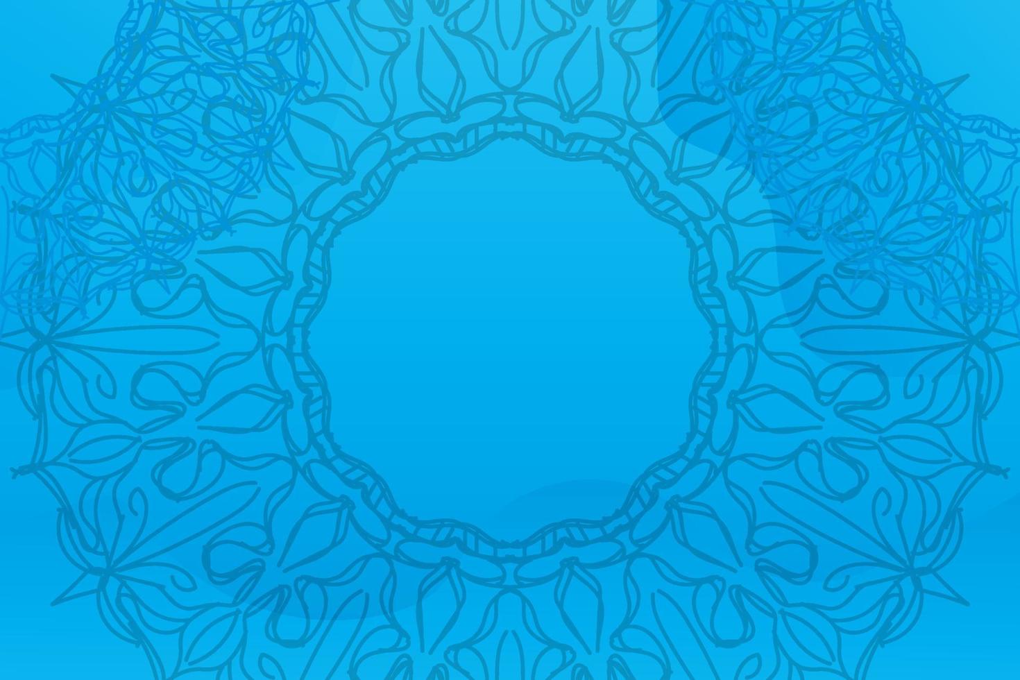 Beautiful vector hand drawn indian ornament mandala on background style.