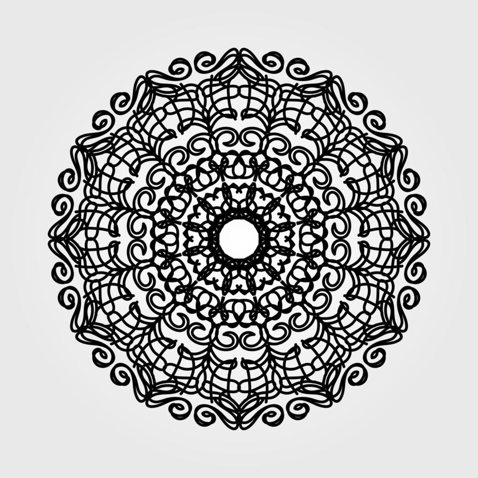 Vector round abstract circle. Mandala style.