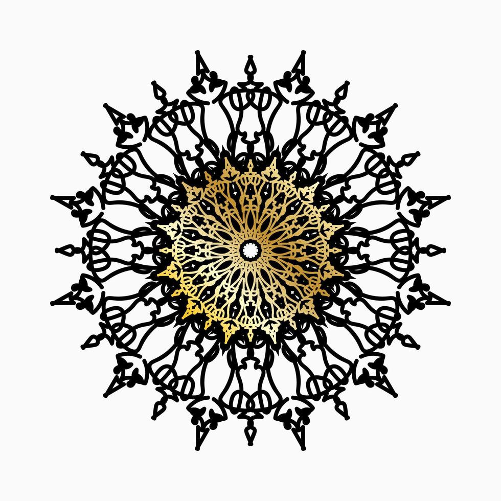 Vector round abstract circle. Luxury Mandala style.