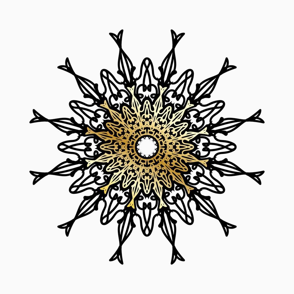 Vector round abstract circle. Luxury Mandala style.