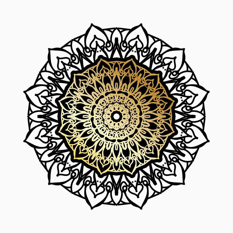 diseño de mandala indio ornamental de lujo vector