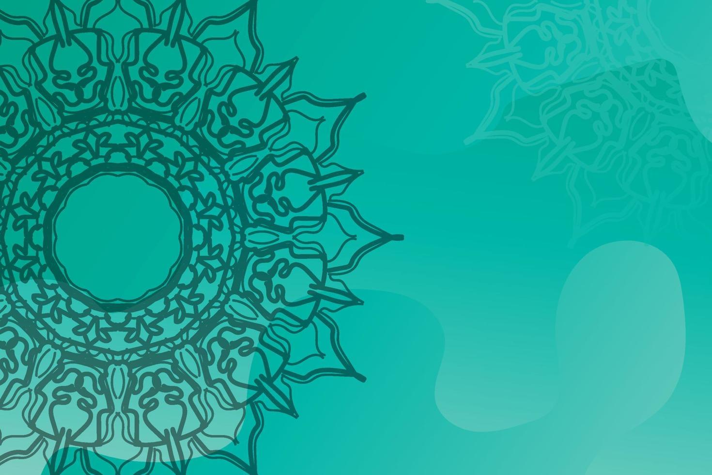 Beautiful vector hand drawn indian ornament mandala on background style.