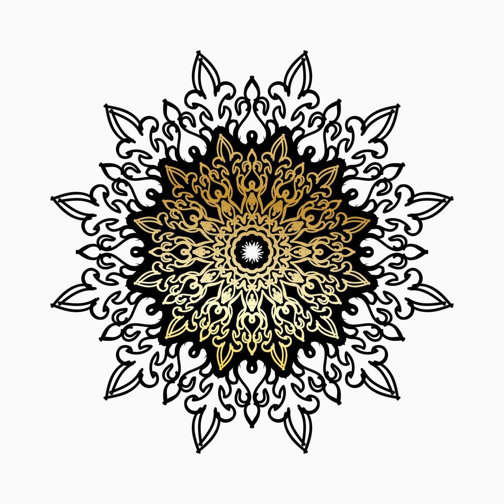 Vector round abstract circle. Luxury Mandala style.