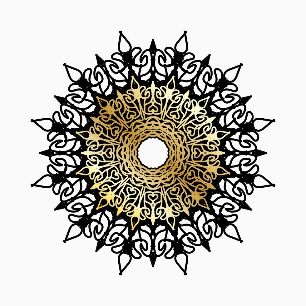 vector círculo abstracto redondo. estilo mandala de lujo.