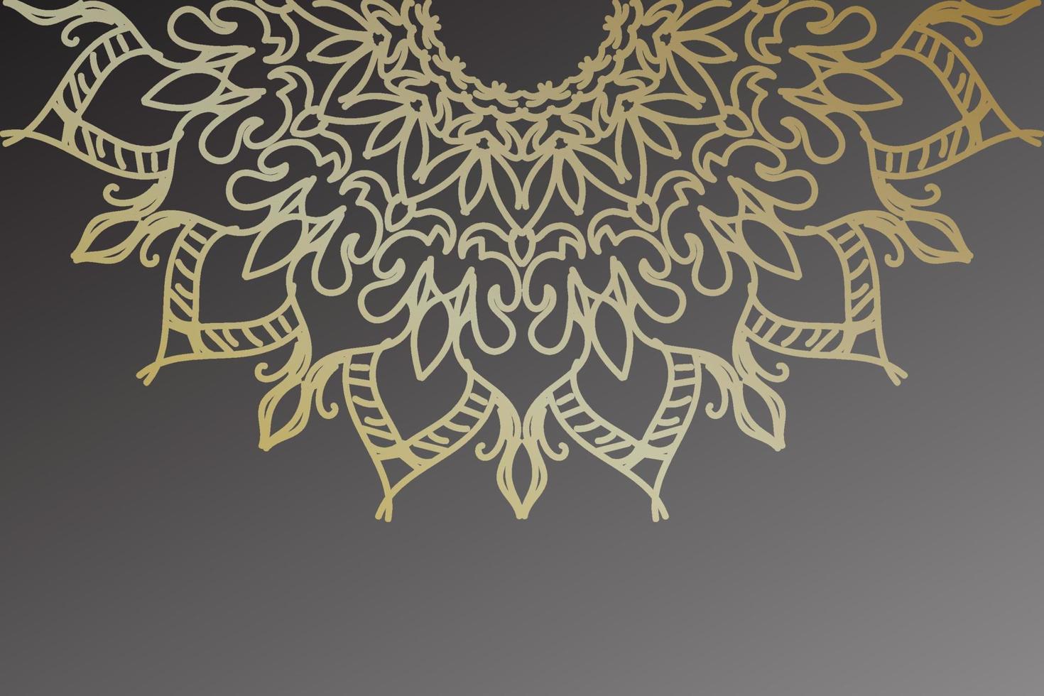 Beautiful vector hand drawn indian ornament mandala on background style.