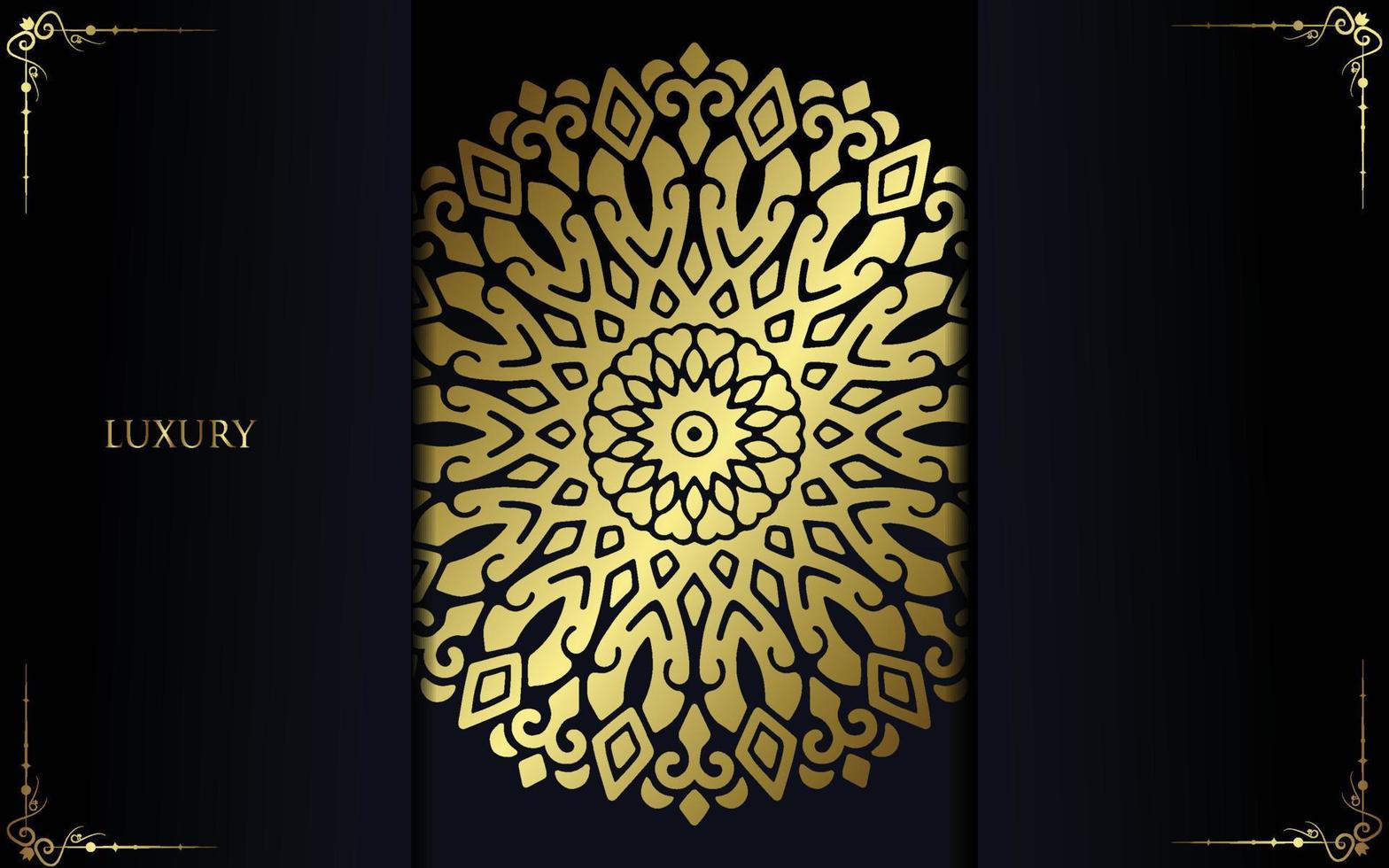 Fondo de mandala ornamental de lujo con estilo de patrón oriental islámico árabe vector