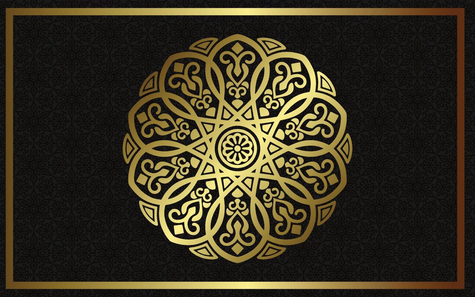 Fondo de mandala ornamental de lujo con estilo de patrón oriental islámico árabe vector