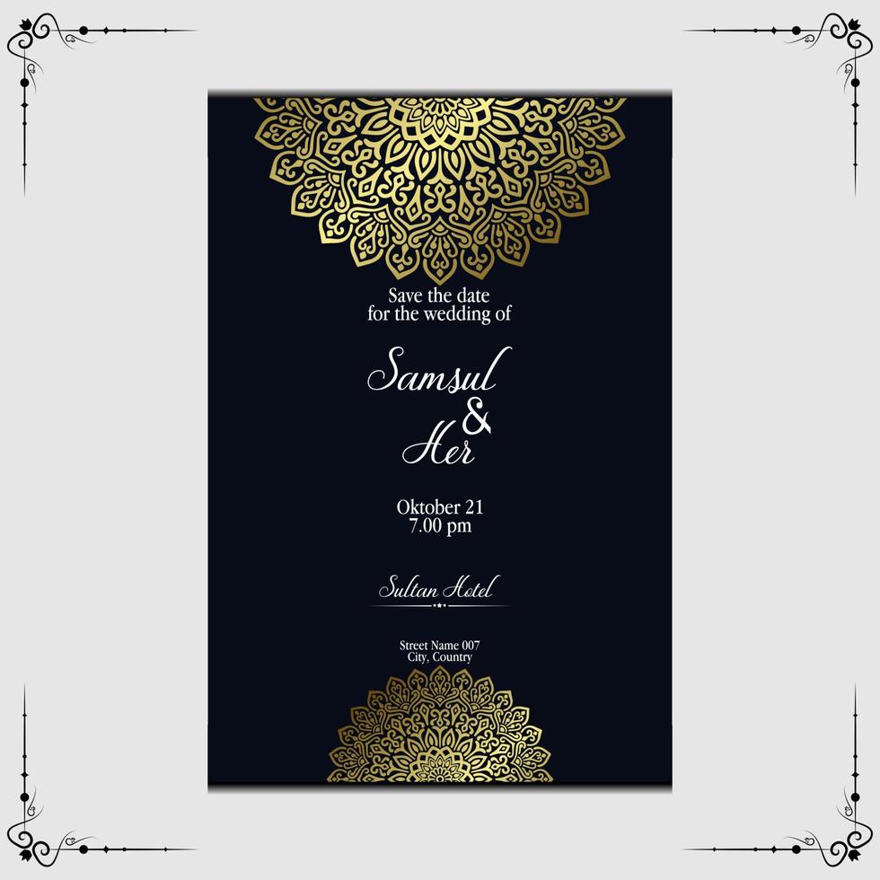 Luxury ornamental mandala background with arabic islamic east pattern style vector