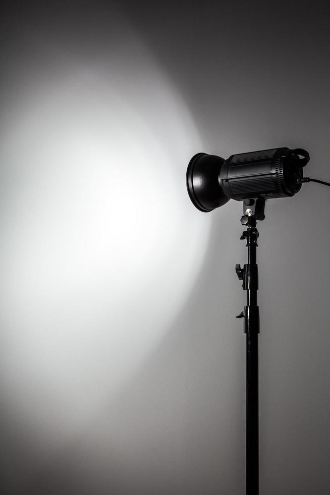 White and Bright Shape Created with Studio Light Flashes photo