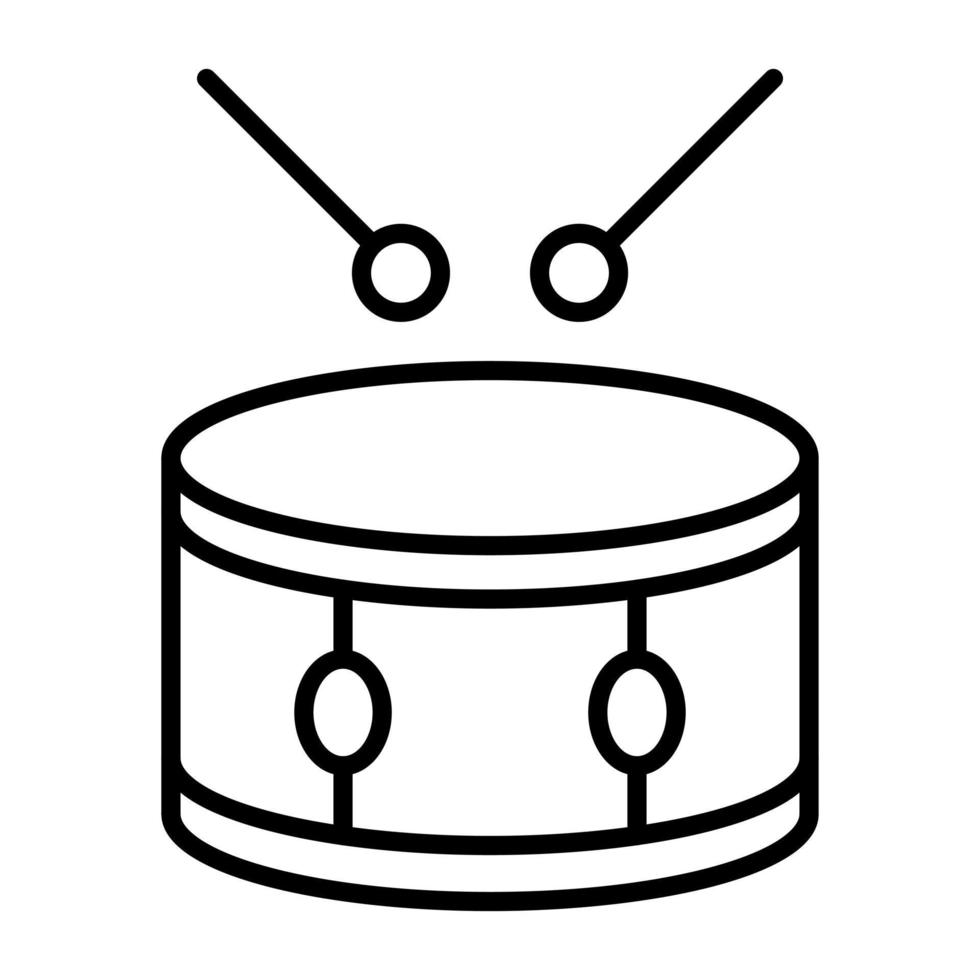 Drum Line Icon vector