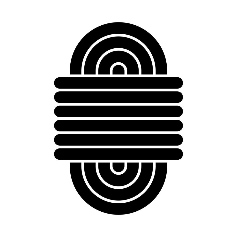 Rope Glyph Icon vector