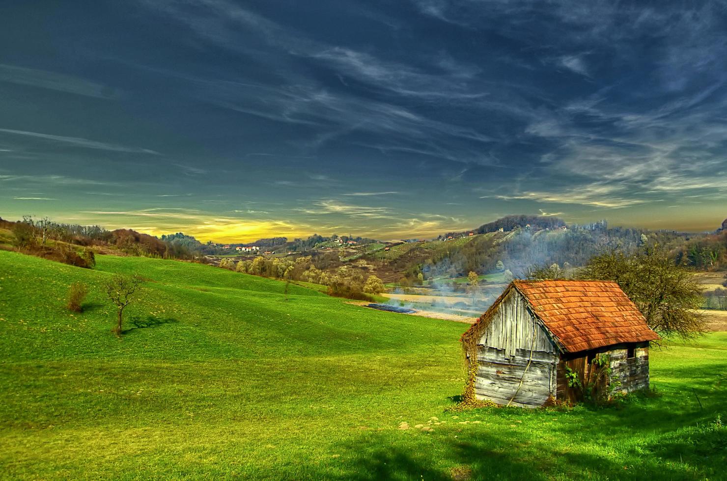 Wooden Hut On the Hills photo