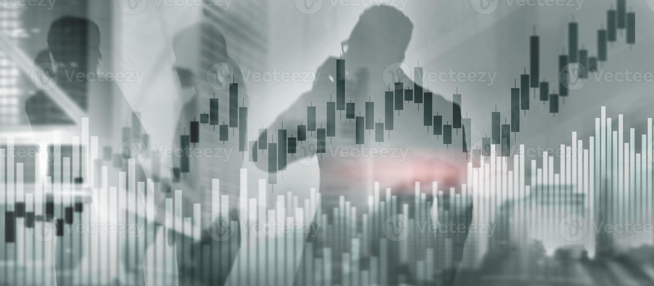 Workplace traders. Workflow concept 2021 photo