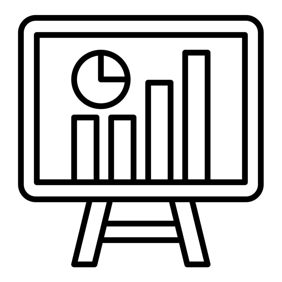 Statistics Line Icon vector