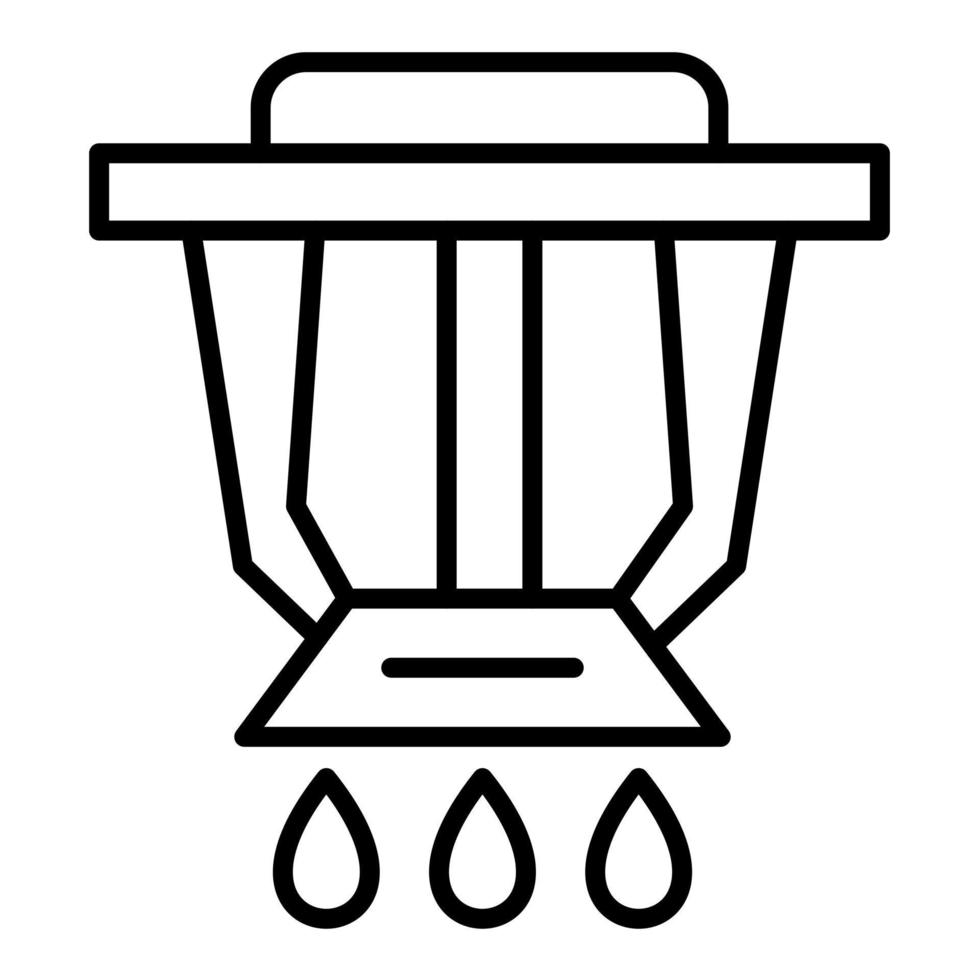 Sprinkler Line Icon vector