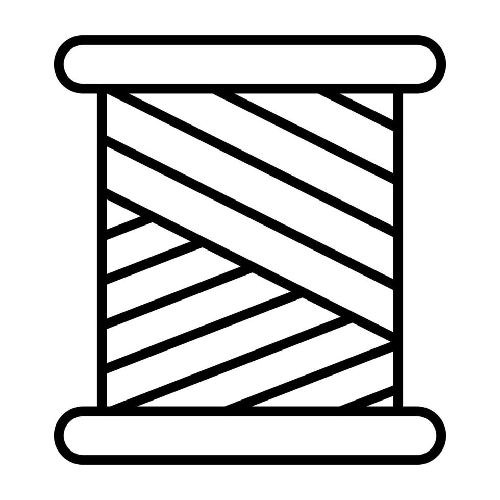 Spool Line Icon vector