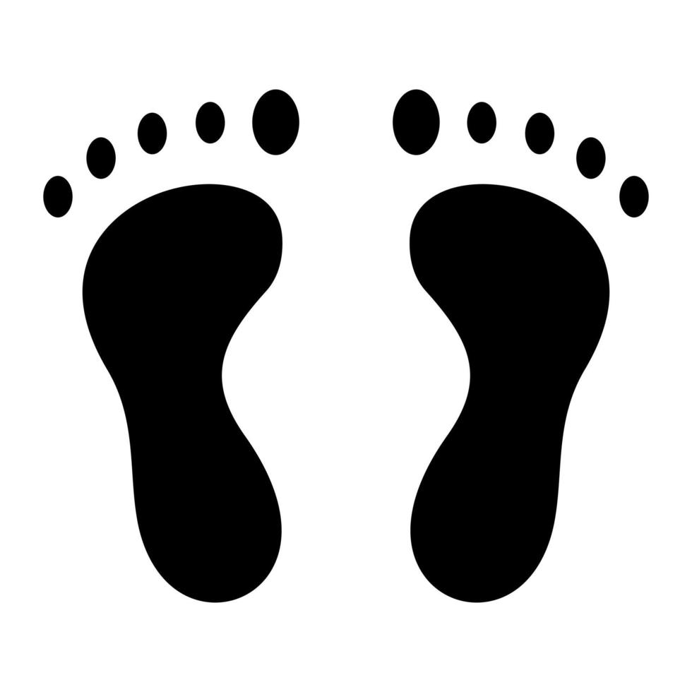 Foot Glyph Icon vector