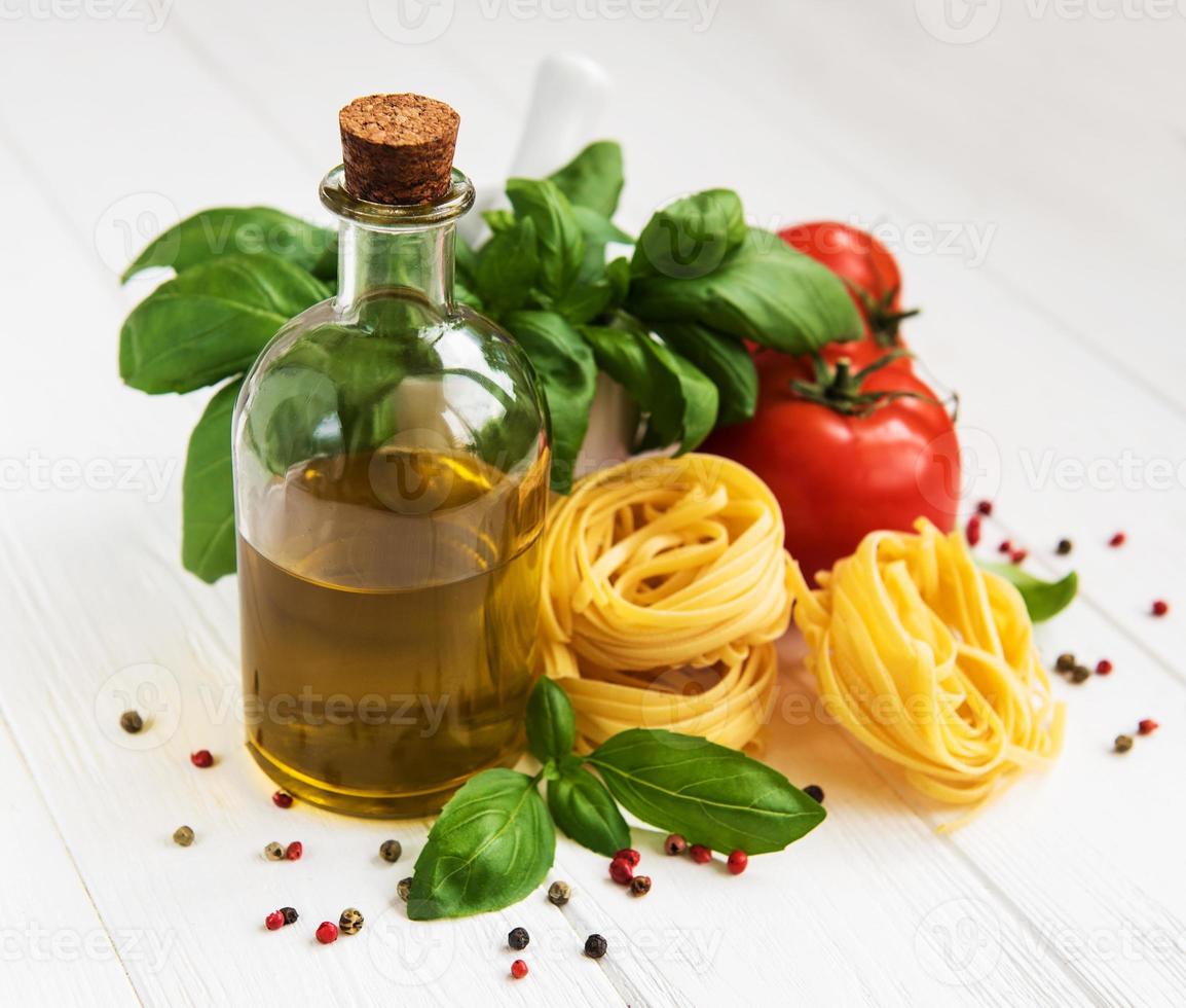 ingredientes de comida italiana foto