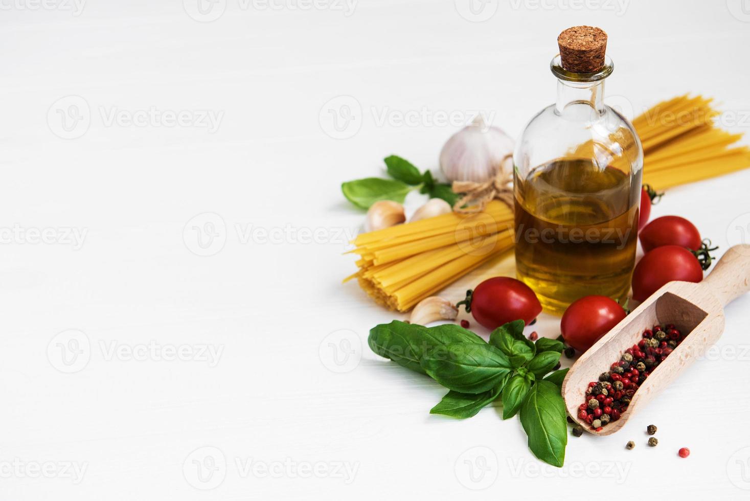 ingredientes de comida italiana foto