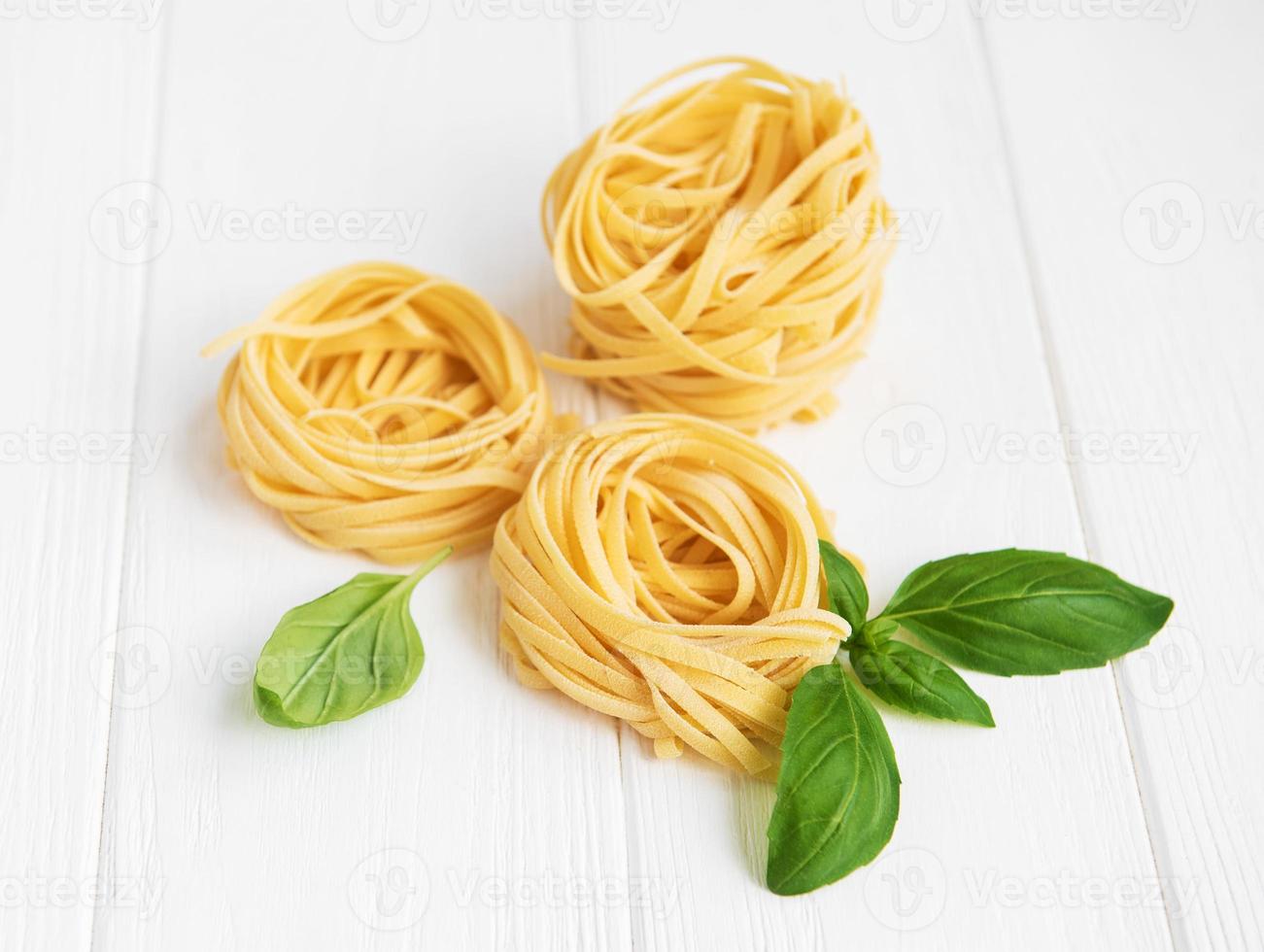 tagliatelle de pasta italiana foto