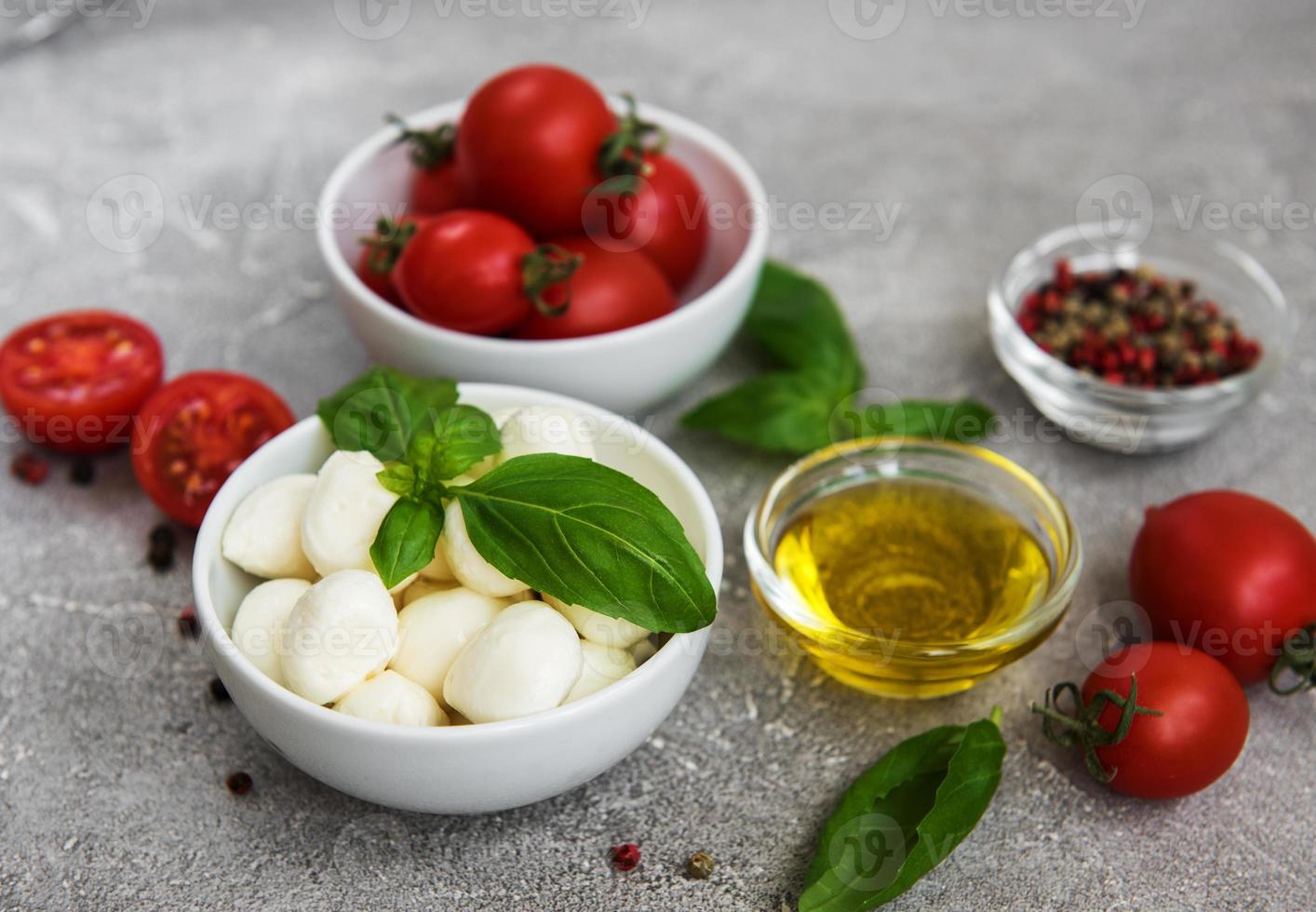 ingredientes de comida italiana foto