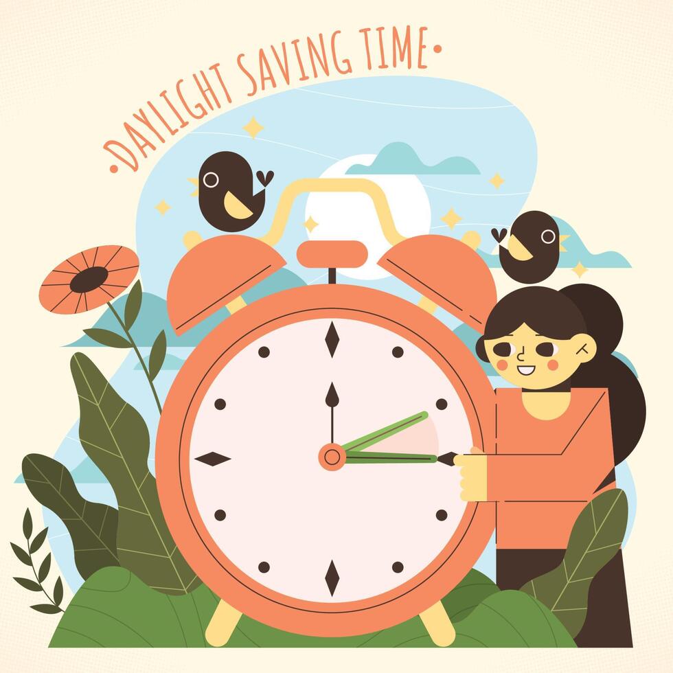 Daylight Saving Day vector